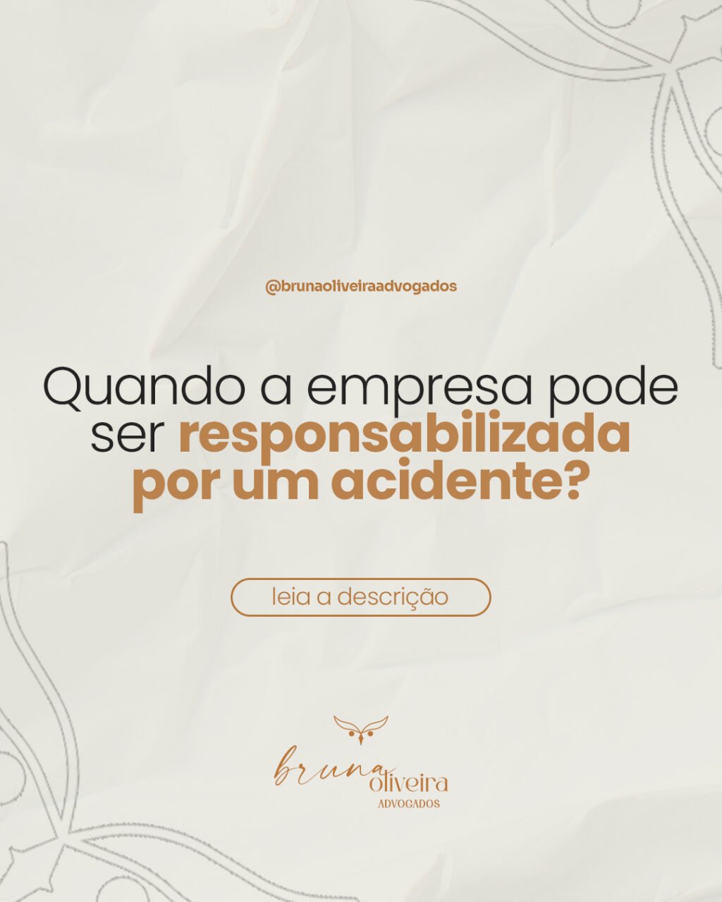 Instagram post from brunaoliveiraadvogados. This post is in position 3.