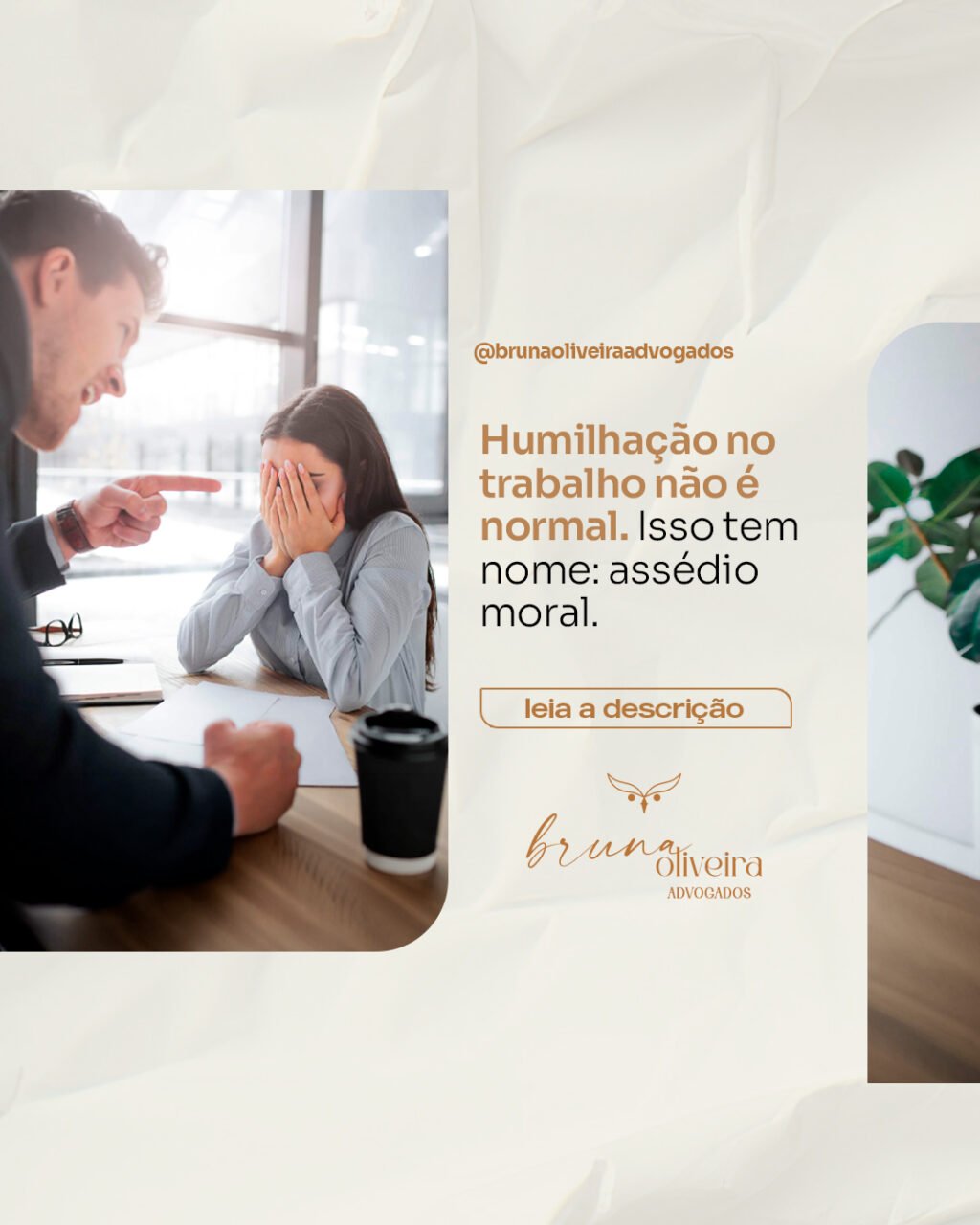 Instagram post from brunaoliveiraadvogados. This post is in position 1.