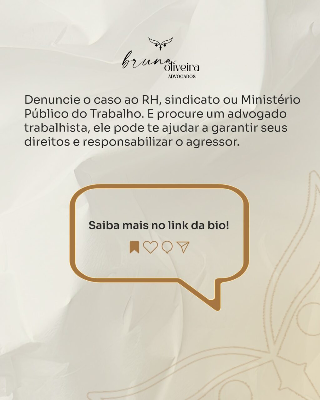 Instagram post from brunaoliveiraadvogados. This post is in position 3.