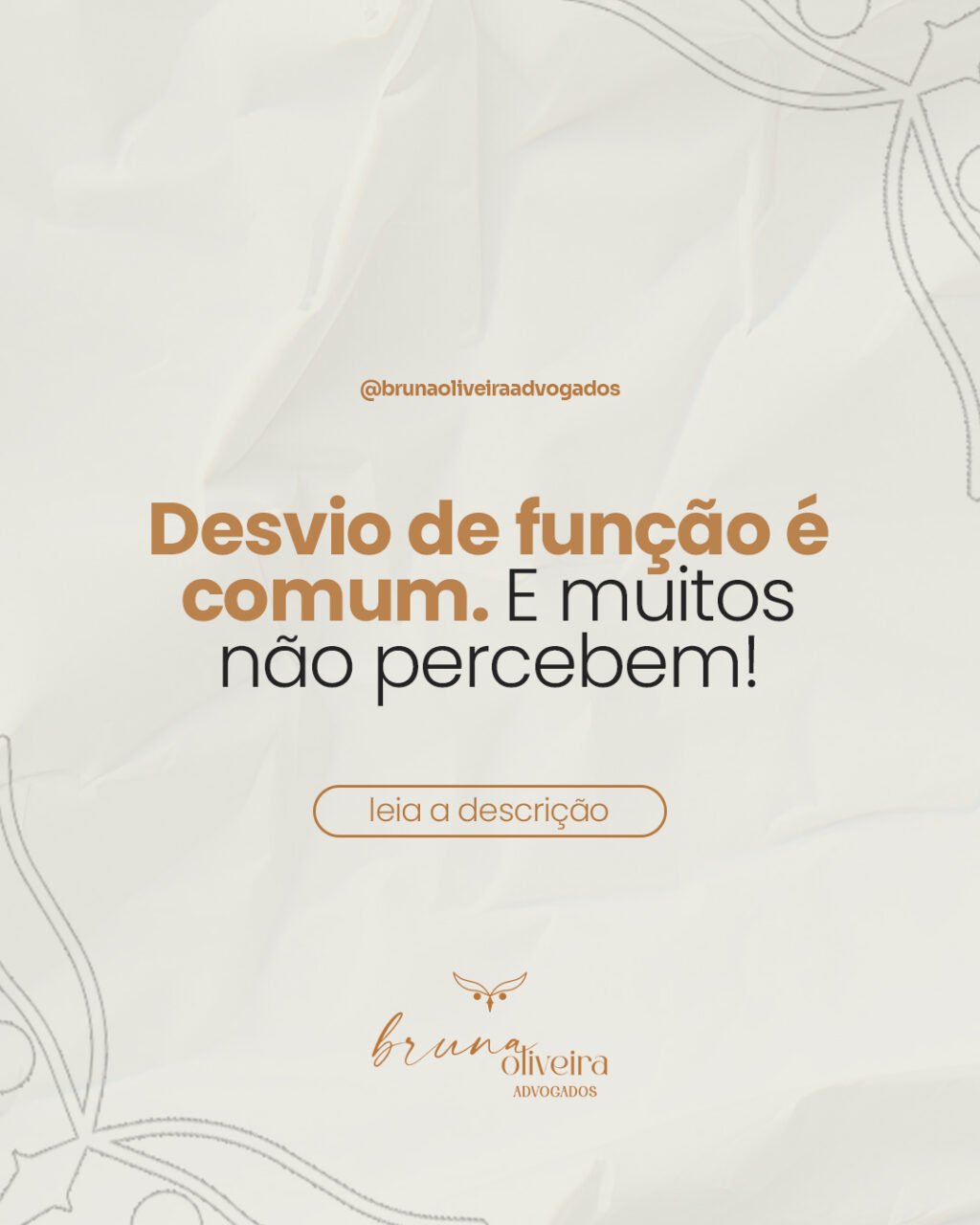 Instagram post from brunaoliveiraadvogados. This post is in position 0.