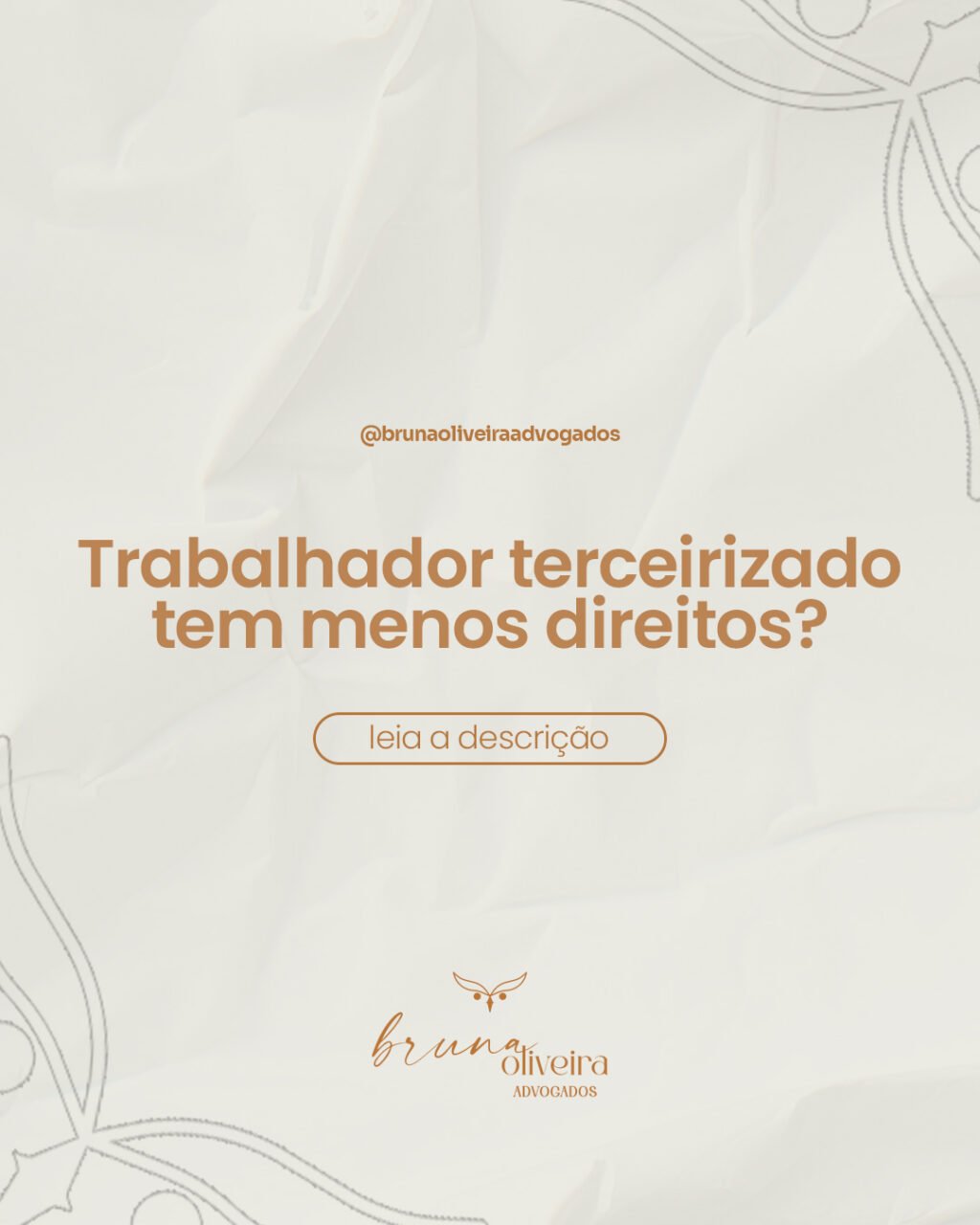 Instagram post from brunaoliveiraadvogados. This post is in position 3.