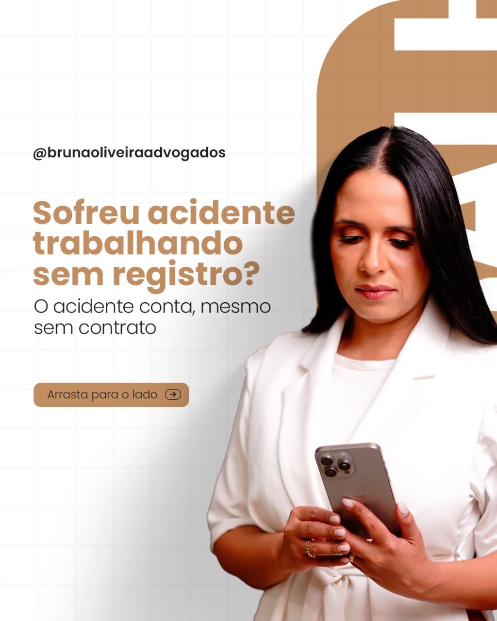 Instagram post from brunaoliveiraadvogados. This post is in position 0.